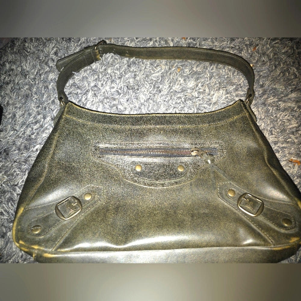 Nine West Stylish Black Leather Shoulder Bag